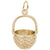 Basket Charm in Yellow Gold Plated
