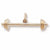 Barbell charm in Yellow Gold Plated hide-image
