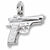 Pistol charm in Sterling Silver hide-image