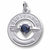 September Birthstone charm in 14K White Gold hide-image