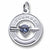 December Birthstone charm in 14K White Gold hide-image