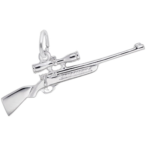 Shotgun Charm In Sterling Silver