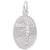 Female Vollyball Charm In 14K White Gold