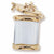 Capsule Charm in 10k Yellow Gold