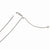 14K White Gold Adjustable Ustable Rope Chain