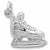 Hockey Skate charm in 14K White Gold hide-image