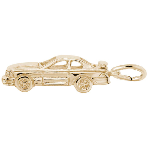 Car Charm in Yellow Gold Plated