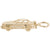 Car Charm in Yellow Gold Plated