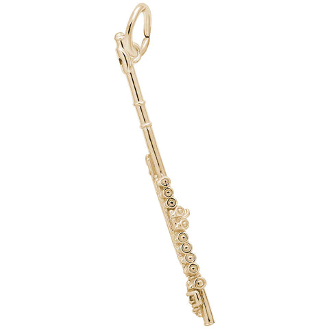 Flute Charm in Yellow Gold Plated