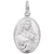 St Theresa Charm In 14K White Gold