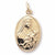 St Theresa charm in Yellow Gold Plated hide-image