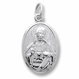 Sacred Heart charm in Sterling Silver hide-image