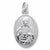 Sacred Heart charm in 14K White Gold hide-image