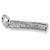 Comb charm in Sterling Silver hide-image