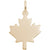 Maple Leaf Charm In Yellow Gold