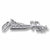 Dog Sled charm in 14K White Gold hide-image