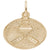 Curling Charm In Yellow Gold