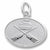 Curling charm in 14K White Gold hide-image