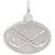 Hockey Disc Charm In 14K White Gold