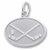 Hockey Disc charm in 14K White Gold hide-image