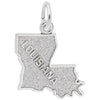 Louisiana Charm In Sterling Silver - Sterling Silver / Regular / No