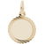 Disc Charm in Yellow Gold Plated