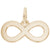 Infinity Charm in Yellow Gold Plated