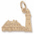 Portland Lighthouse,Me charm in Yellow Gold Plated hide-image
