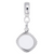 Square Disc charm dangle bead in Sterling Silver hide-image
