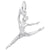 Ballet Dancer Charm In Sterling Silver