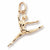 Ballet Dancer Charm in 10k Yellow Gold hide-image
