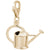 Watering Can Charm in Yellow Gold Plated