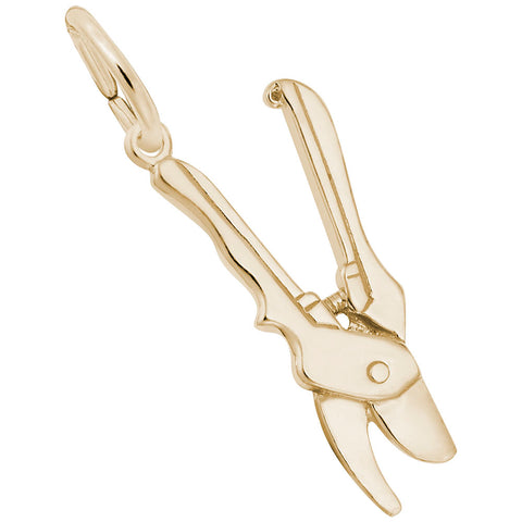 Pruning Shears Charm in Yellow Gold Plated