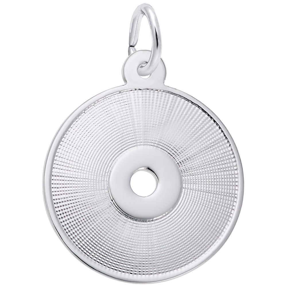 Appealing Sterling Silver Charms | Silver Compact Disc Charm ...