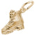 Hiking Boot Charm In Yellow Gold