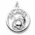 Atlanta Peach charm in 14K White Gold hide-image