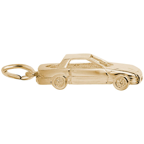 Car Charm in Yellow Gold Plated