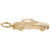 Car Charm in Yellow Gold Plated