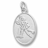 Skaters charm in Sterling Silver hide-image