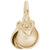 Castanet Charm in Yellow Gold Plated