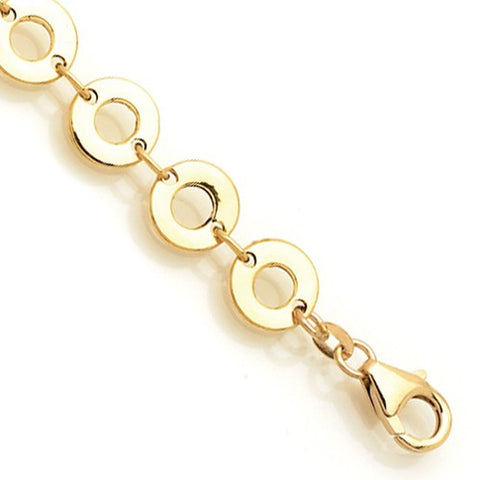 14K Yellow Gold Circle Contempo Bracelet