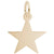 Star Charm in Yellow Gold Plated