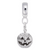 Jack O Lantern charm dangle bead in Sterling Silver