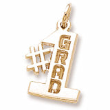 #1 Grad charm in Yellow Gold Plated hide-image