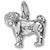 Pug charm in 14K White Gold hide-image