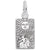 Tarot Card Charm In 14K White Gold