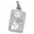 Tarot Card charm in Sterling Silver hide-image