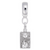 Tarot Card charm dangle bead in Sterling Silver hide-image