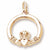 Claddagh charm in Yellow Gold Plated hide-image