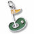 Golf Green charm in 14K White Gold hide-image